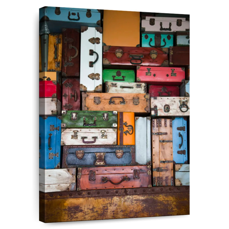 Senne Vintage Suitcases, 30" H x 20" W