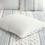 Édredon pour grand lit en coton - Remplissage de chenille géométrique blanc / bleu marine 2 taies décoratives incluses-119384060-119384062