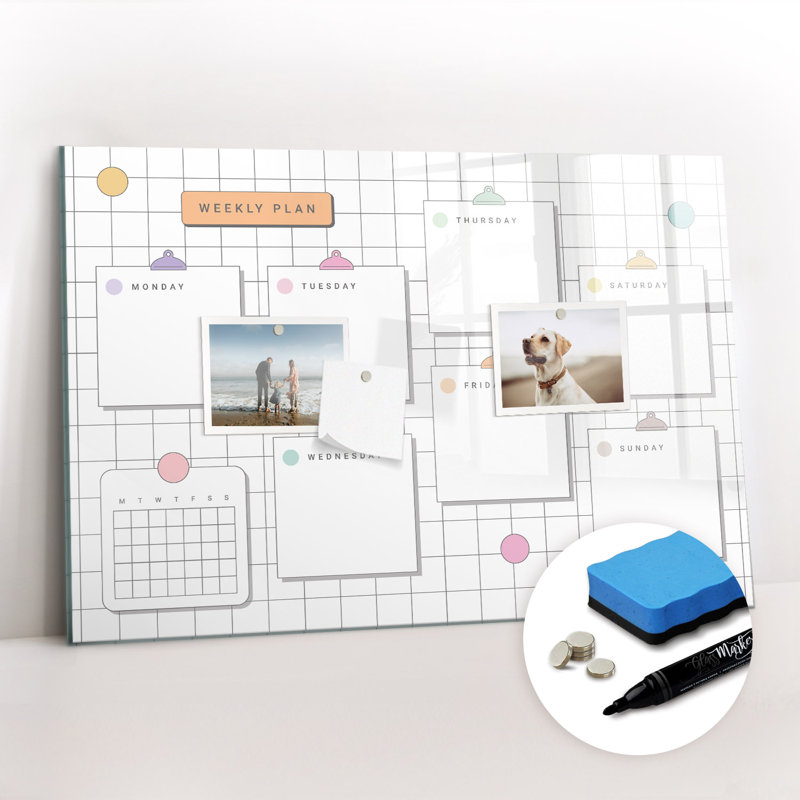 Magnetic Glass Dry Erase Board
