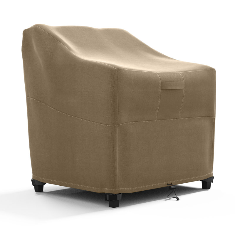 Heavy Duty Premium Patio Chair Cover – Breathable, Heavy-Duty Protector with Water-Resistant PVC, Adjustable Elastic Hem, Click-Close Straps, and Air Vents - Hyslop