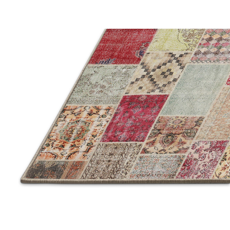 Tapis gris/beige/brun contemporain, Rectangle 4 pi x 6 pi