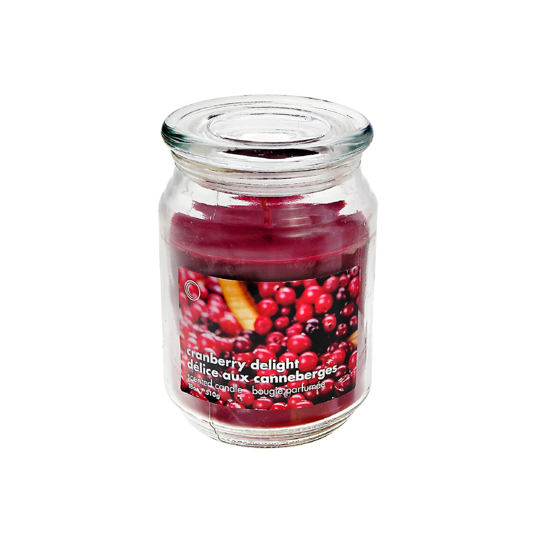 Cranberry Delight Scented Jar Candle (Set of 2) iH casadécor