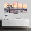 «Skiing on Snowy Mountain» - Toile tendue 5 pièces-92829099