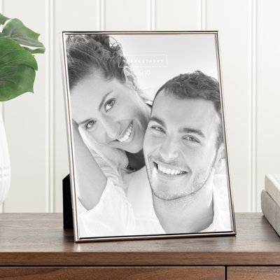 Silver Metal Mirrored Picture Frame