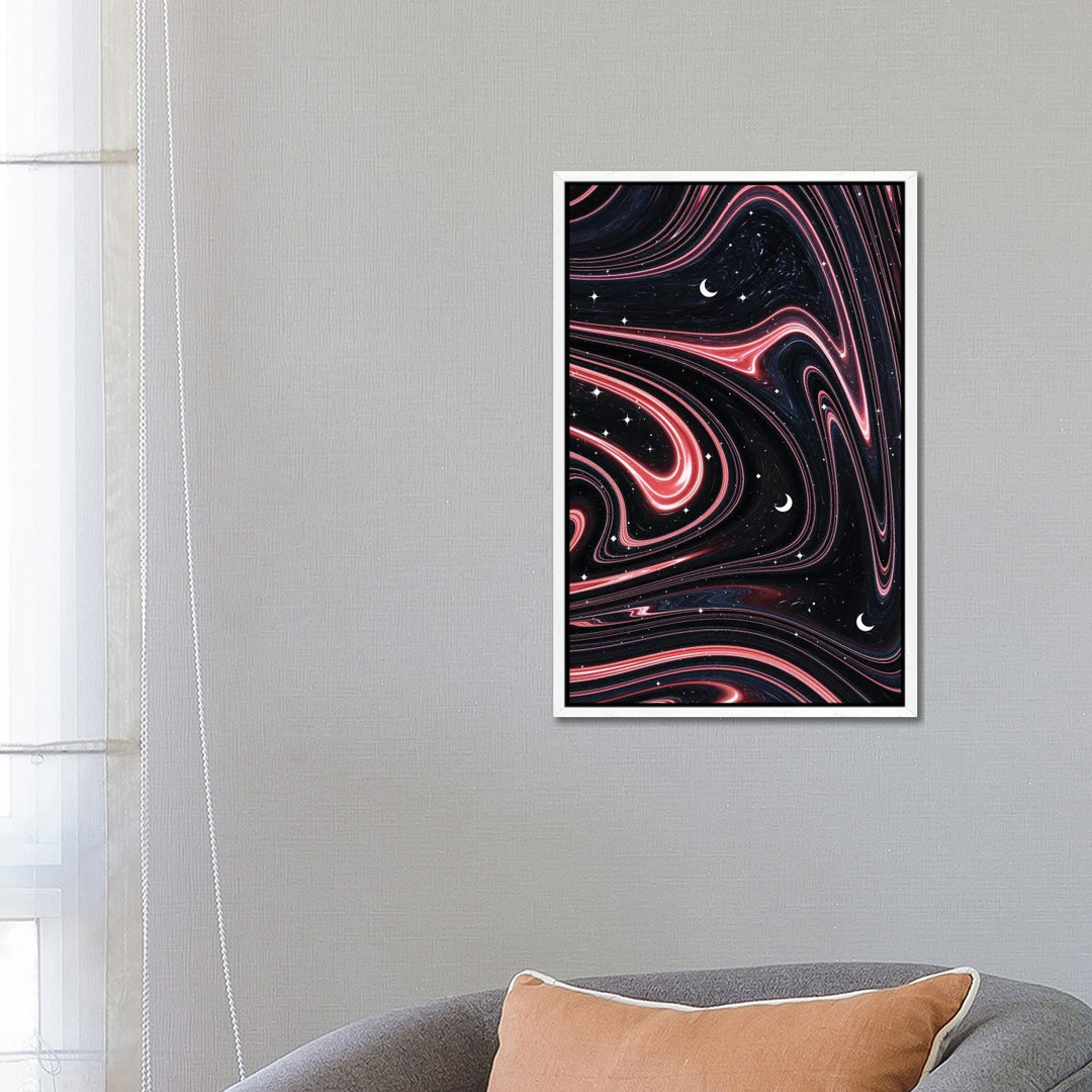 Marbled Space von Emanuela Carratoni - Galerie-verpackte Leinwand Giclée auf Leinwand