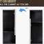 Armoire latérale de salle de bain 12 po, 3 portes à fermeture douce, conception à fixation flottante