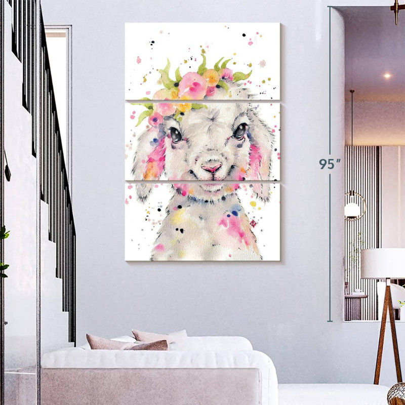 Brampt Little Lamb, 74" H x 48" W