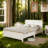 White  Full Bed Frame with Headboard