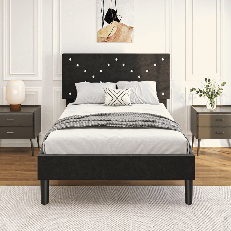 Lit plateforme tapissier