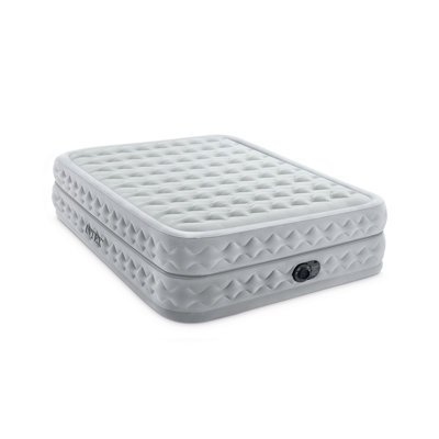 Intex Dura Beam Supreme Air Flow Air Mattress with Built in Pump