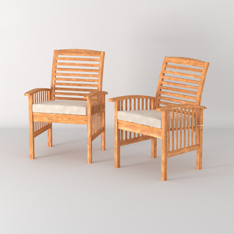 Acacia Patio Dining Armchair, Brown