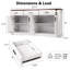 Buffet 63 "avec rangement cannelé avec rangement-123954526
