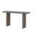 Uniquely Designed Oak Veneer Console Table With Distinctive Side Shapes-119412006