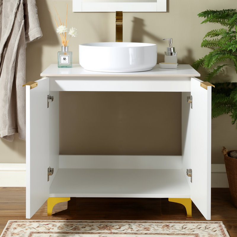 Meuble-lavabo simple 30 po avec lavabo vasque