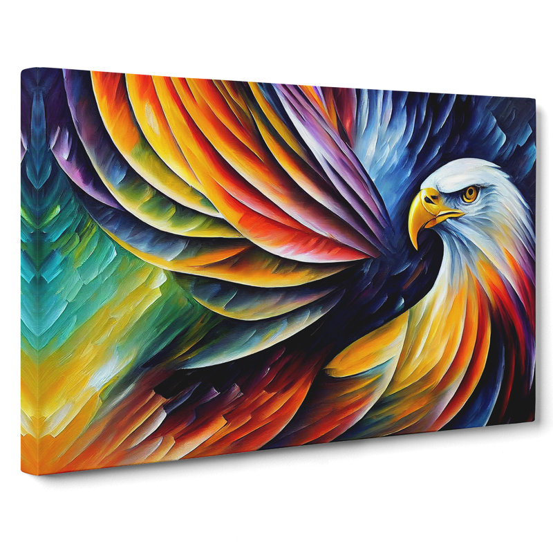 Eagle Bird Vol.2 Abstract - Wrapped Canvas, 35cm H x 50cm W x 3cm D