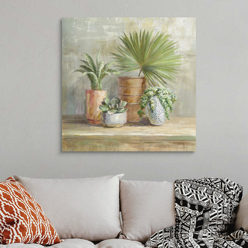 Art mural sur toile de jardin d'intérieur, Toile tendue, H 36 po x l 36 po x P 1,25 po