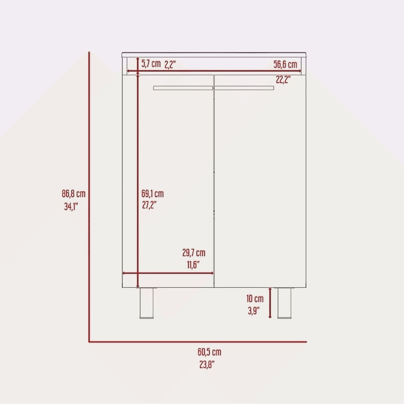 2 Piece Bathroom Set
