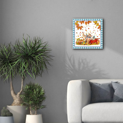 «We Dig Fall B» par Jean Plout, art mural sur toile, 18 po x 18 po