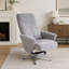 Fauteuil inclinable pivotant en chenille avec repose-pieds, conception ergonomique pour un maximum de confort et de détente dans n'importe quelle pièce