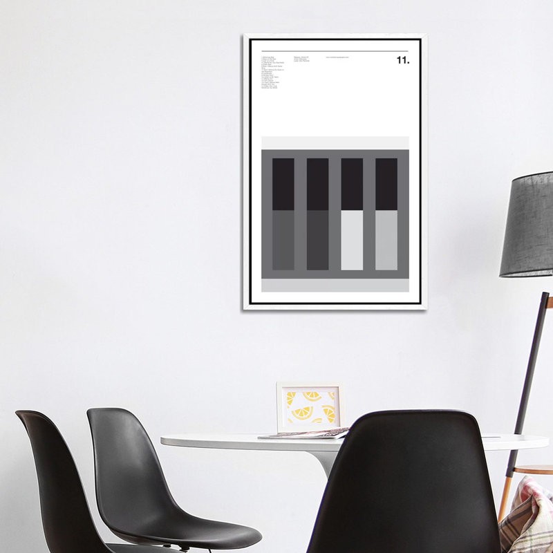 Ramones - Ramones by Nick Barclay - Print on Canvas, 101.6 cm H x 66.04 cm W, White Framed