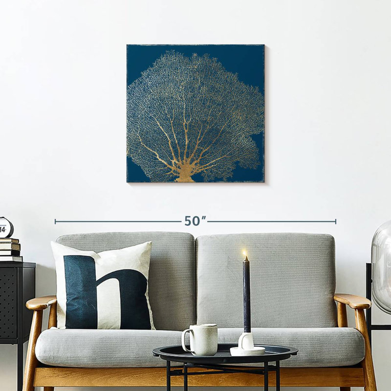Crowle Gold Coral III, 24" H x 24" W