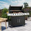 Barbecue au propane à 6 brûleurs avec brûleur latéral