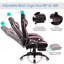 Chaise de bureau d'ordinateur de bureau Gymax-62268509