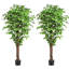 Paquet de 2 plantes de 150 pieds artificielles en pot pour chambre de bébé 150 cm