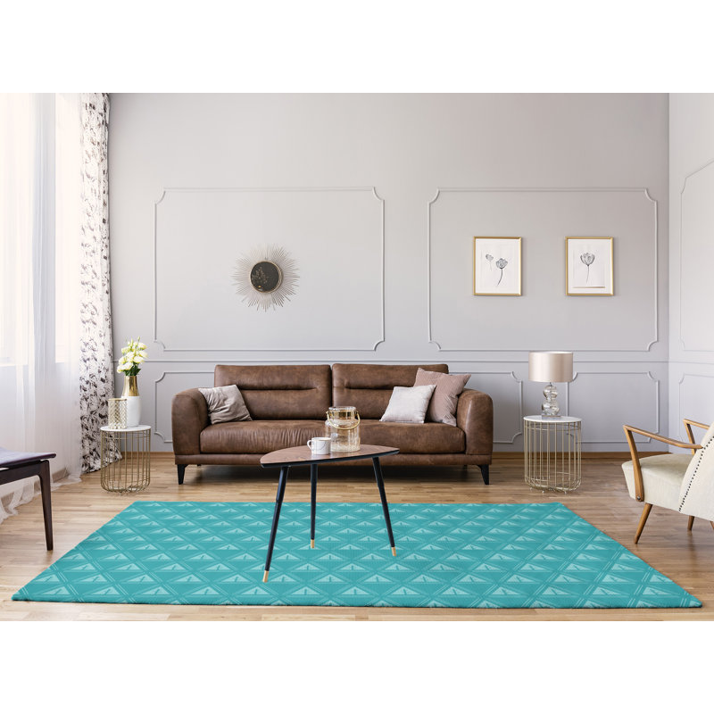 Tapis d’arbre minimaliste monochrome, Rectangle 9 pi x 12 pi