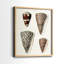 Impression encadrée de qualité supérieure Cone Shell - prêt à être accroché - aucun clou requis - aucun clou requis-204604686-204604683
