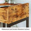 Alaiya 16" W Industrial Nightstand with Charging Station, Storage Drawer and Shelf