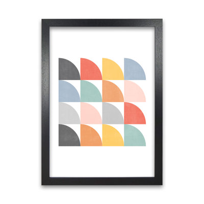 Scandinavian Quarter Circles Original Flat - Print