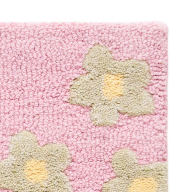 Tapis jaune / rose / bleu / gris / vert Claro, Rectangle 8 pi x 10 pi