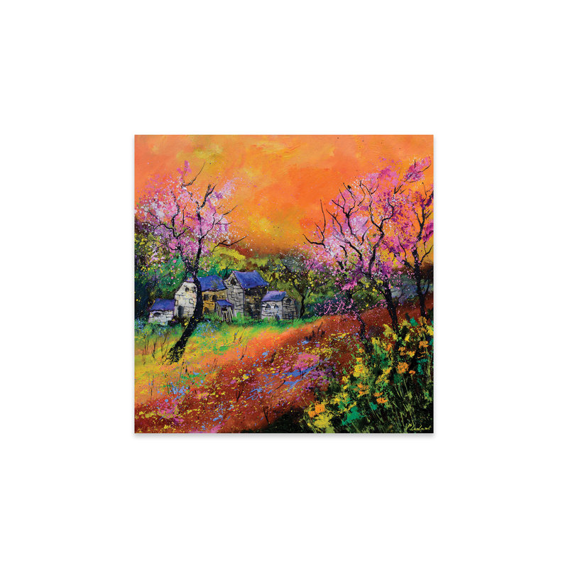Printemps sur plastique / acrylique par Pol Ledent, peinture