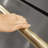 ZLINE Autograph Edition Touchstone Refrigerator Drawer Helix Handles (Set of 2) in Polished Gold-121111517