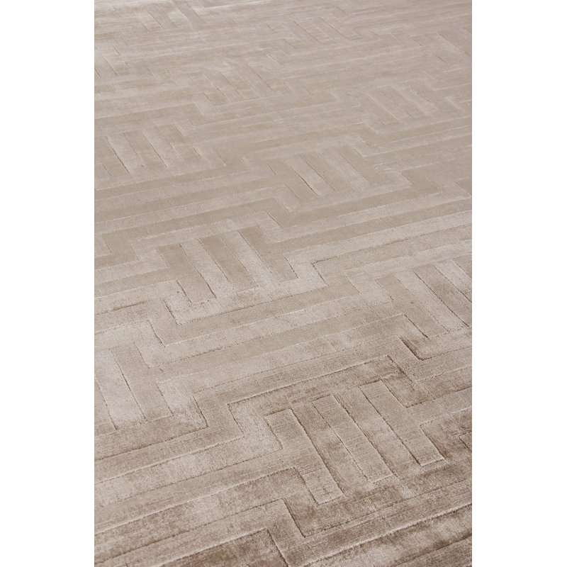 Smooch Geo Silk Area Rug, Rectangle 8' x 10'
