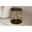 Tables de bout avec rangement Glam Gold, 19,7 po