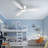 Jamarreon 42''/52'' Flush Mount Dimmable Ceiling Fan with LED Lights and Remote Control-1566889514
