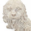Figurine d'épagneul cocker assis 7,5 po x 5,5 po x 8,7 po, finition beige naturel