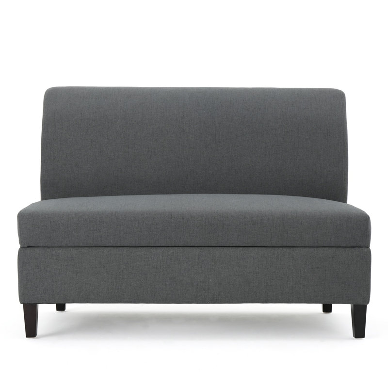 Causeuse grise avec fonction de rangement