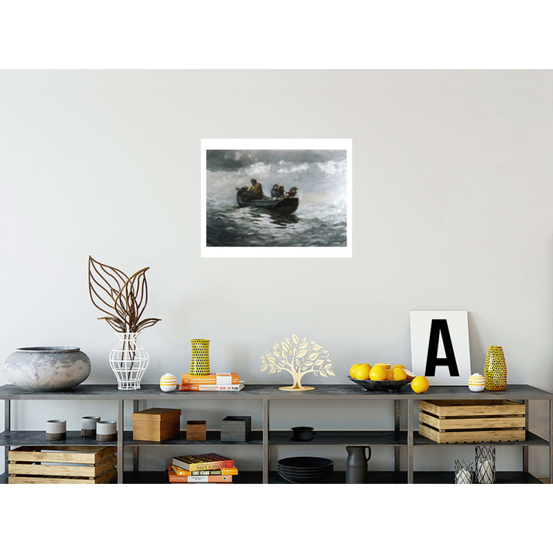 Pêche au crabe par Winslow Homer - Impression sur giclée, H 22 po x l 28 po
