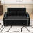 Sinclair Futon Sofa Bed with Adjustable Back, USB Charging Ports, 2 Pillows and Swivel Phone Stand-893448684
