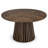 47 Inch Modern Dining Table with Slatted Base and Rounded Edges