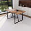 Ensemble de table de salle à manger en bois aggloméré de 55 po et ensemble de chaises de salle à manger 4 pièces 55 po