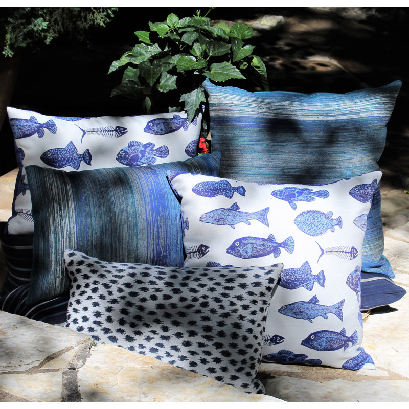 Housse et insert de coussin carré extérieur Tidal