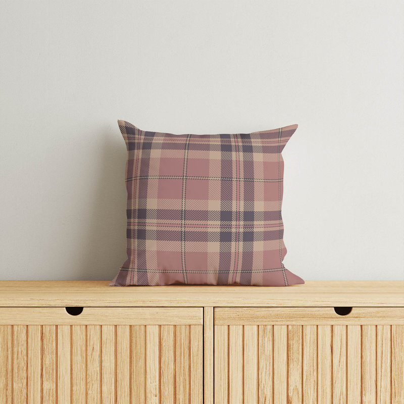 Coussin Vinny, H 20 po x l 20 po, Rose / mauve