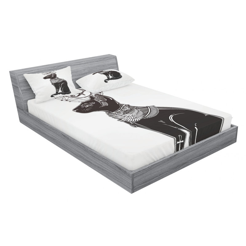 Microfiber Sheet Set, Queen Sheet Set with Fitted Sheet