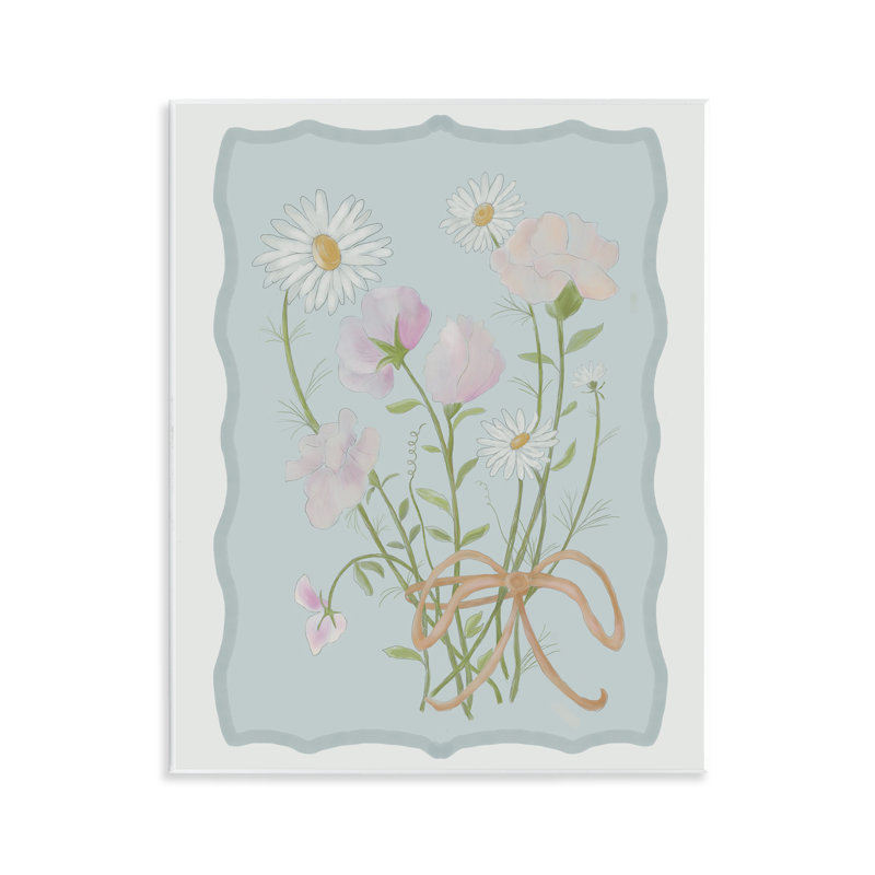 Plaque murale Spring Cottage Clippings, design par Leslie Hermosa