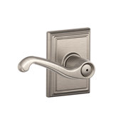 Flair Lever with Addison Trim Bed and Bath Lock