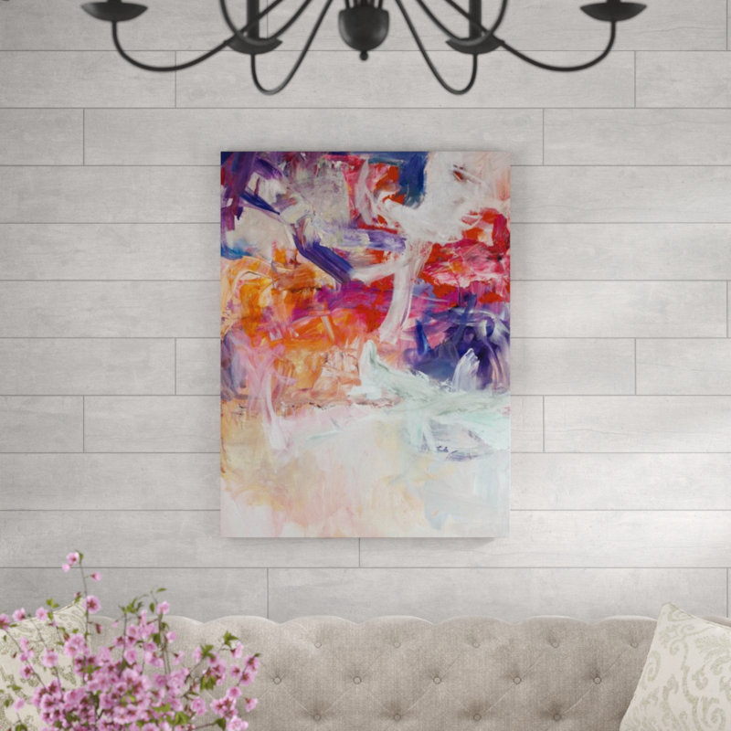«Troisième planète» par Fern Cassidy - Peinture, Plexi, H 40 po x l 30 po x P 1,5 po